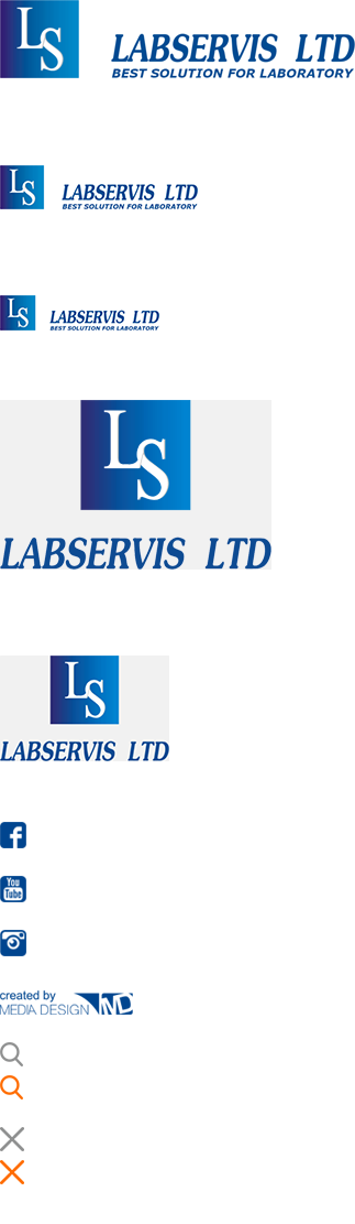 Loga společnosti LABSERVIS LTD s textem 'BEST SOLUTION FOR LABORATORY', různě velká a umístěná.